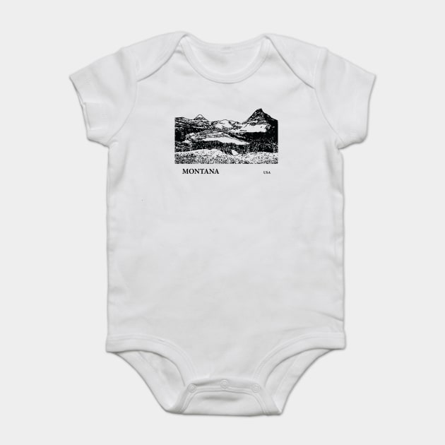 Montana USA Baby Bodysuit by Lakeric